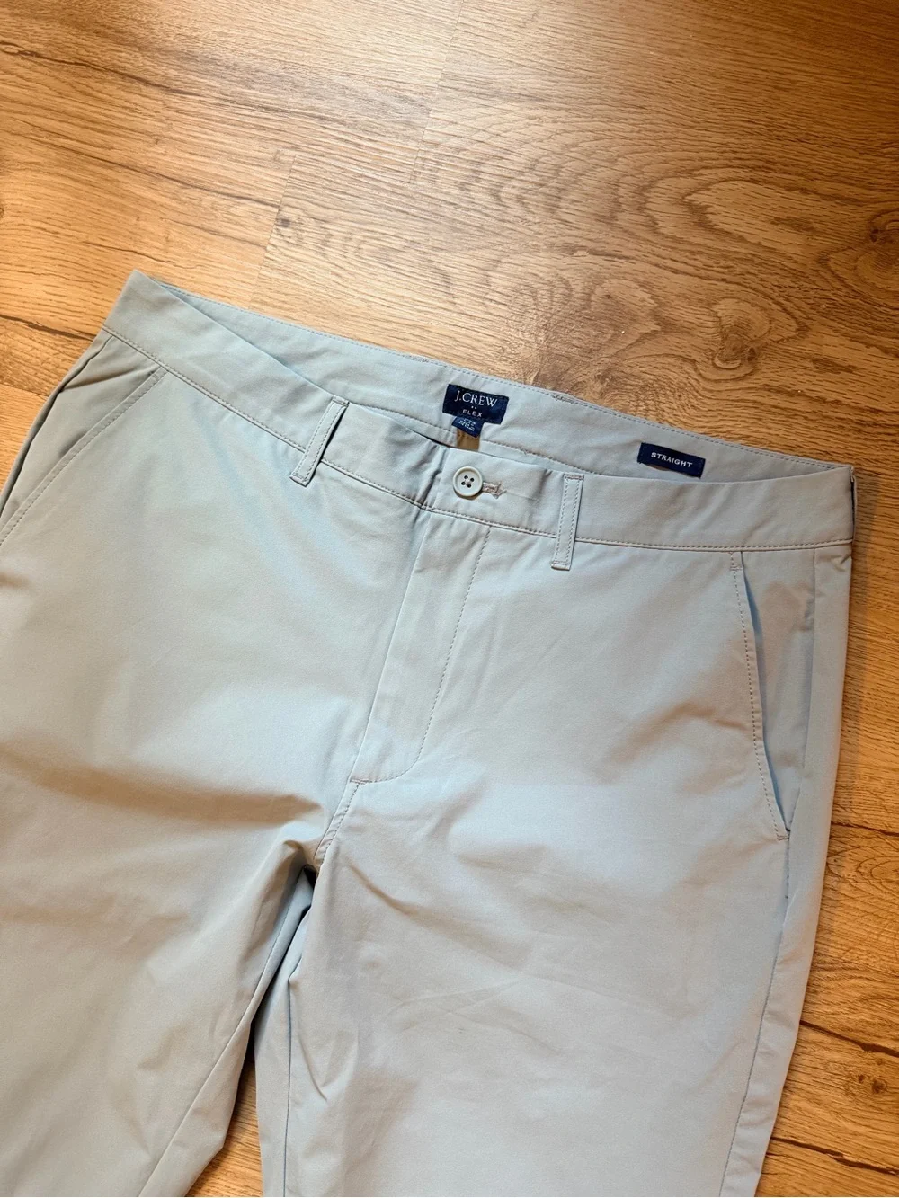 J. Crew Straight-Fit Tech Pant Light Gray Size 33x32